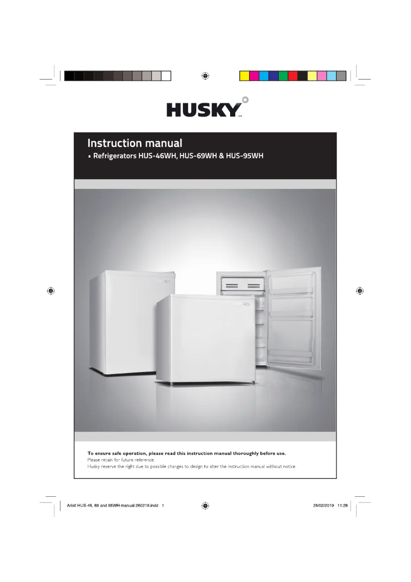 Page 1 de la notice Manuel utilisateur Husky HUS-95WH