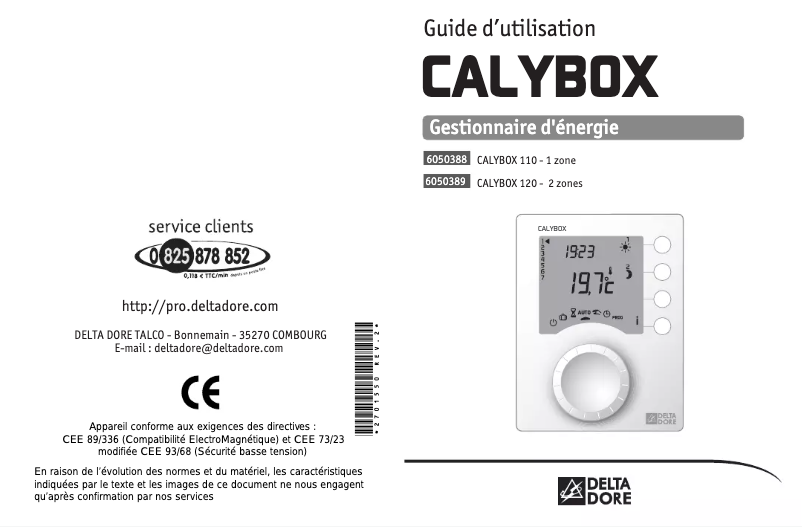 Image de la première page du manuel de l'appareil Calybox 120