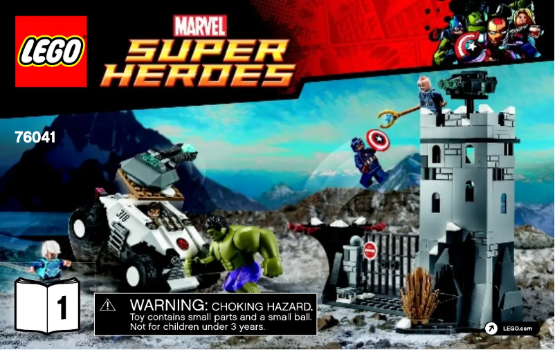 Page 1 de la notice Manuel utilisateur Lego Marvel Super Heroes 76041