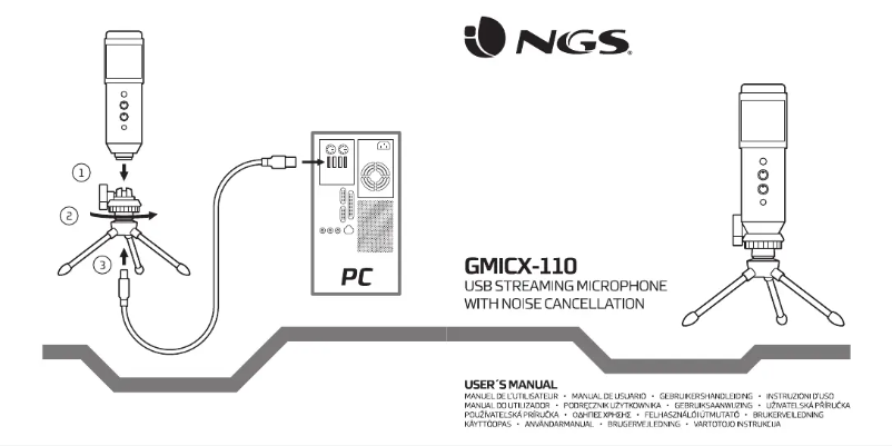 Imagen de la primera página del manual del dispositivo GMICX-110