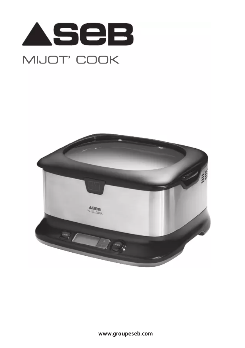 Page n°1 - Manuel utilisateur SEB Mijot'Cook