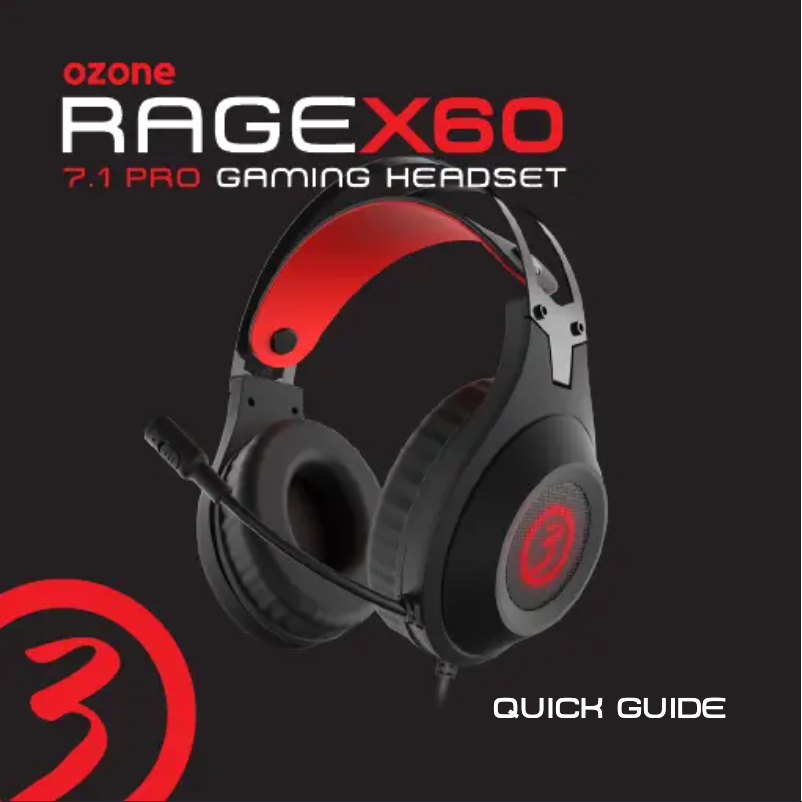 Image de la première page du manuel de l'appareil Rage X60