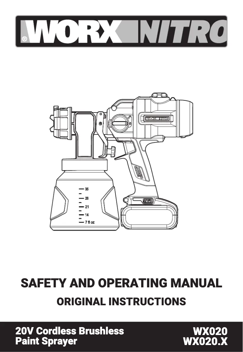 Page n°1 - Manuel utilisateur Worx WX020
