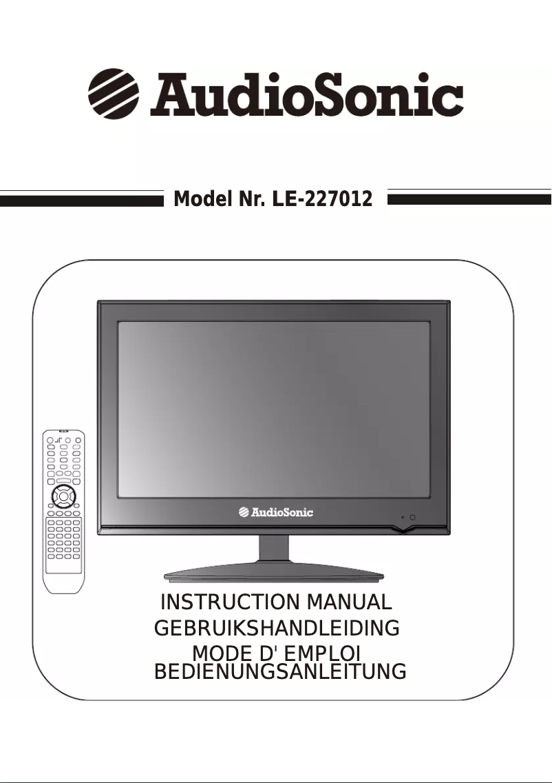 Page 1 de la notice Manuel utilisateur AudioSonic LE-227012