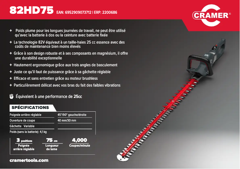 Image de la première page du manuel de l'appareil 82HD75