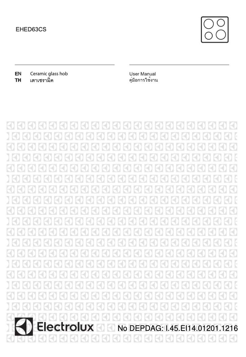 Image de la première page du manuel de l'appareil EHED63CS