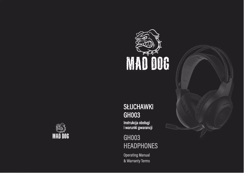 Page n°1 - Manuel utilisateur Mad Dog GH003