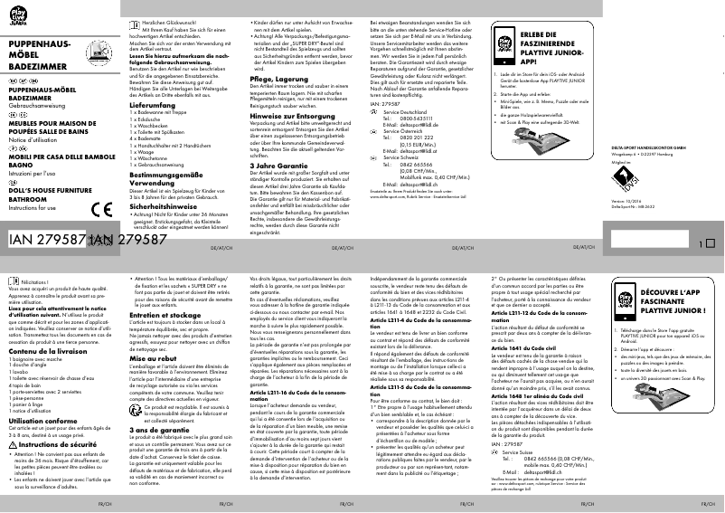 Image de la première page du manuel de l'appareil IAN 279587