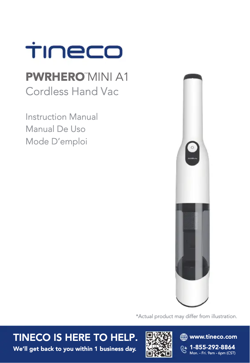 Image de la première page du manuel de l'appareil PWRHERO Mini A1