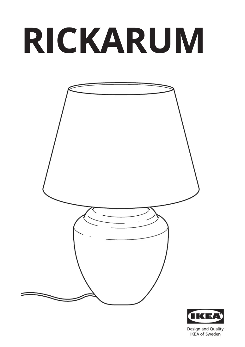 Image de la première page du manuel de l'appareil RICKARUM 803.495.34