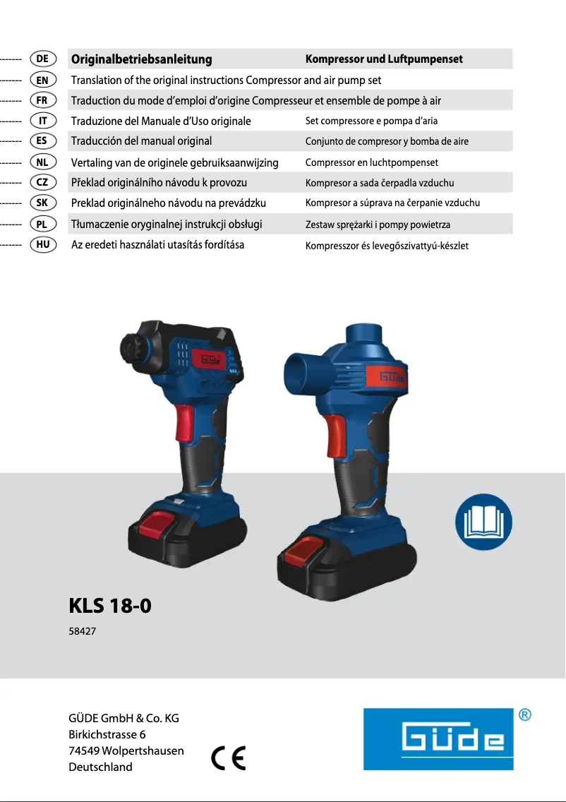 Image de la première page du manuel de l'appareil KLS 18-0