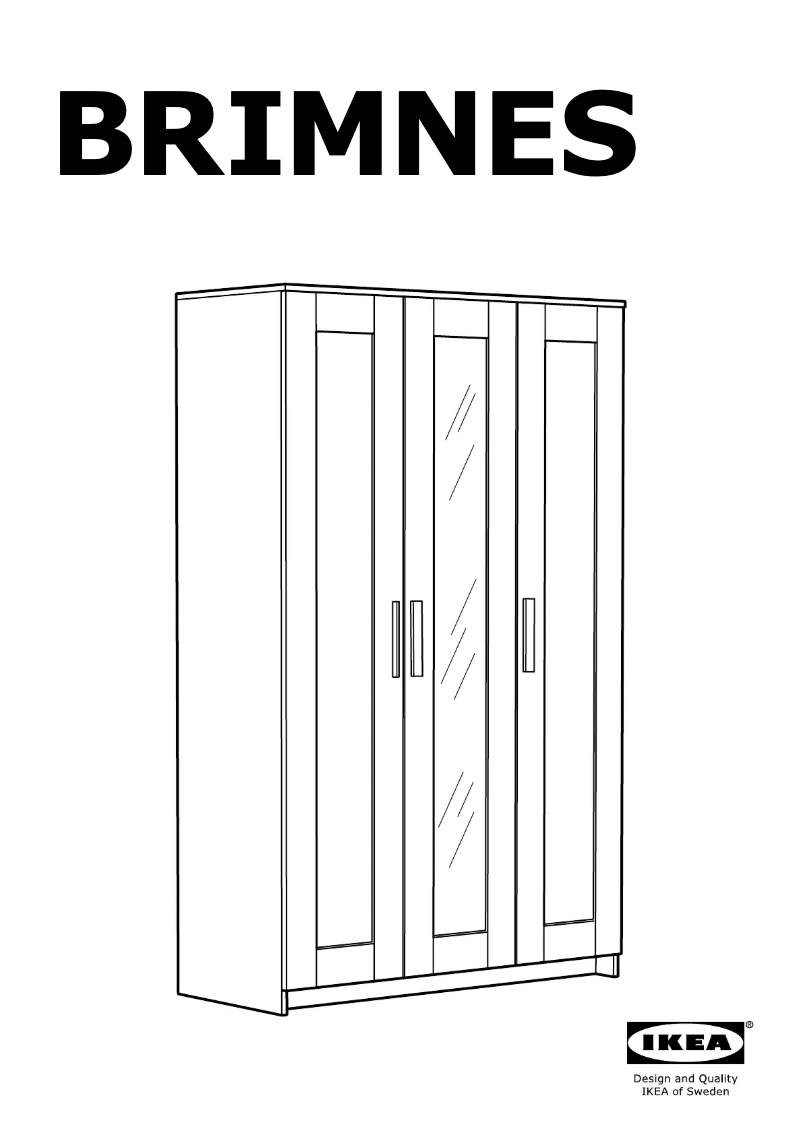 Page 1 de la notice Manuel utilisateur Ikea BRIMNES 005.464.06