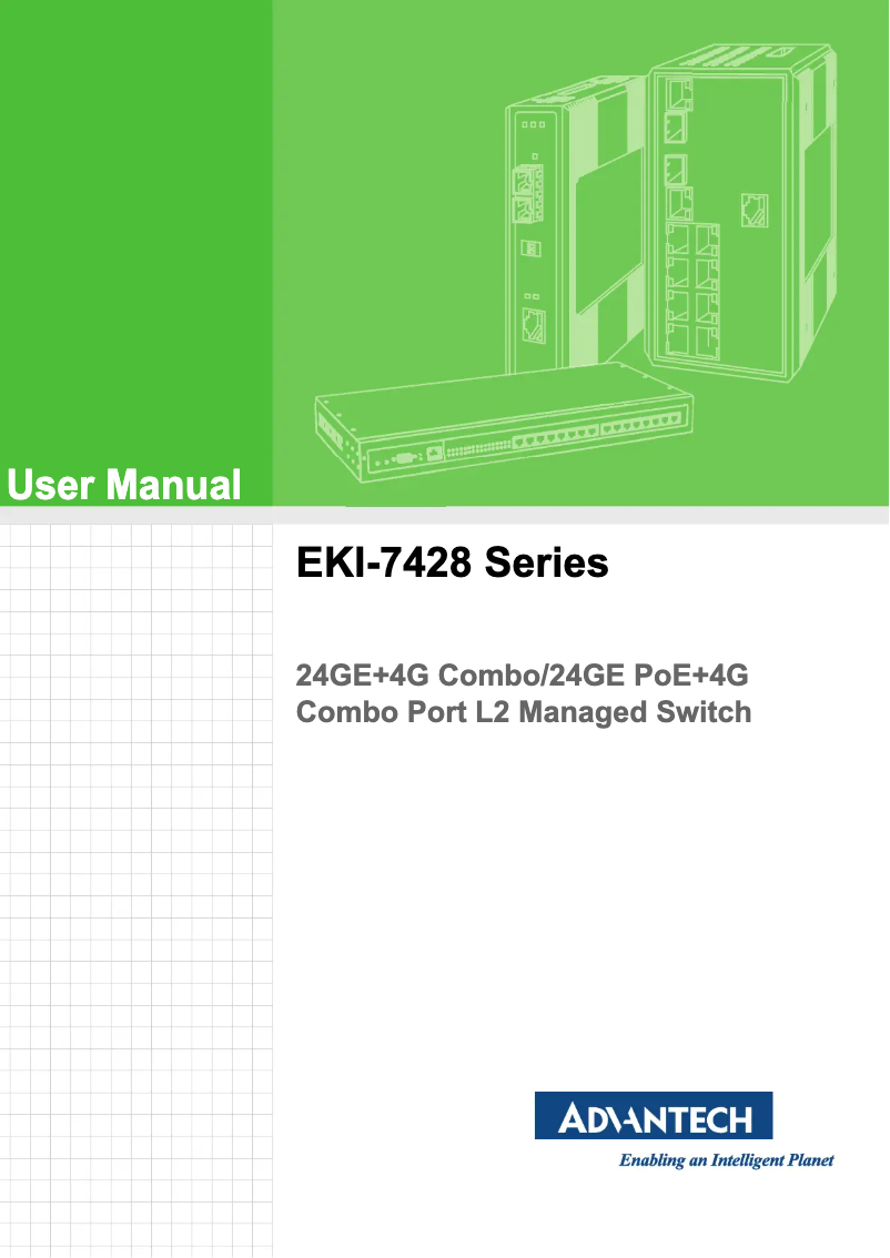 Page n°1 - Manuel utilisateur Advantech EKI-7428G-4CI-AE