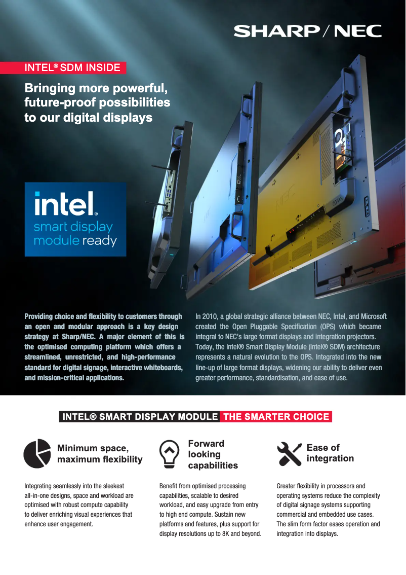 Página 1 del manual Folleto NEC MultiSync ME551