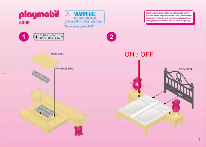 Page n°1 - Manuel utilisateur Playmobil Dollhouse Master Bedroom