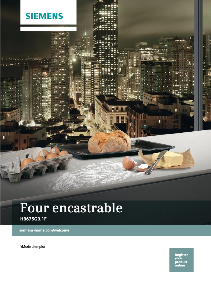 Page n°1 - Mode d'emploi Siemens HB675GBW1F