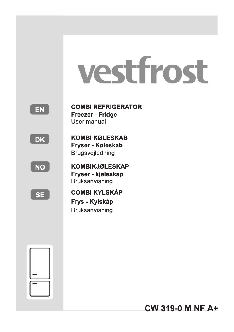 Page n°1 - Manuel utilisateur Vestfrost CW 319-O M NF A+
