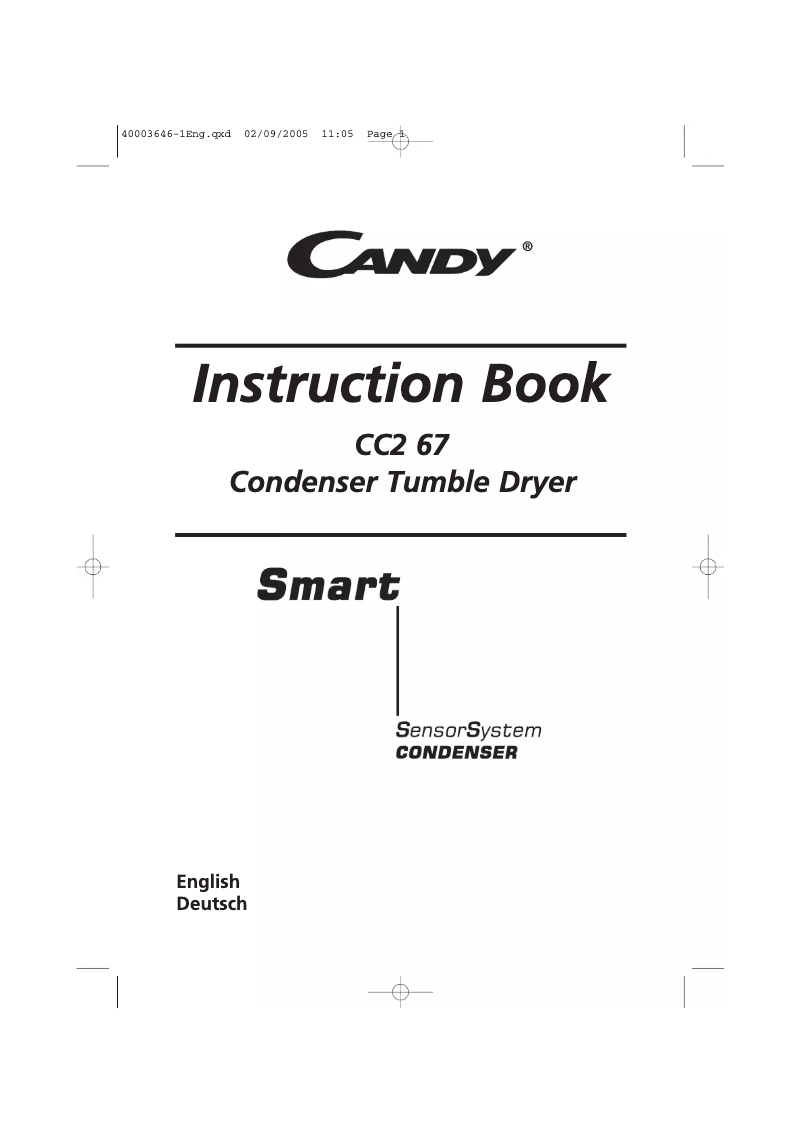 Image de la première page du manuel de l'appareil CC2 67T-84