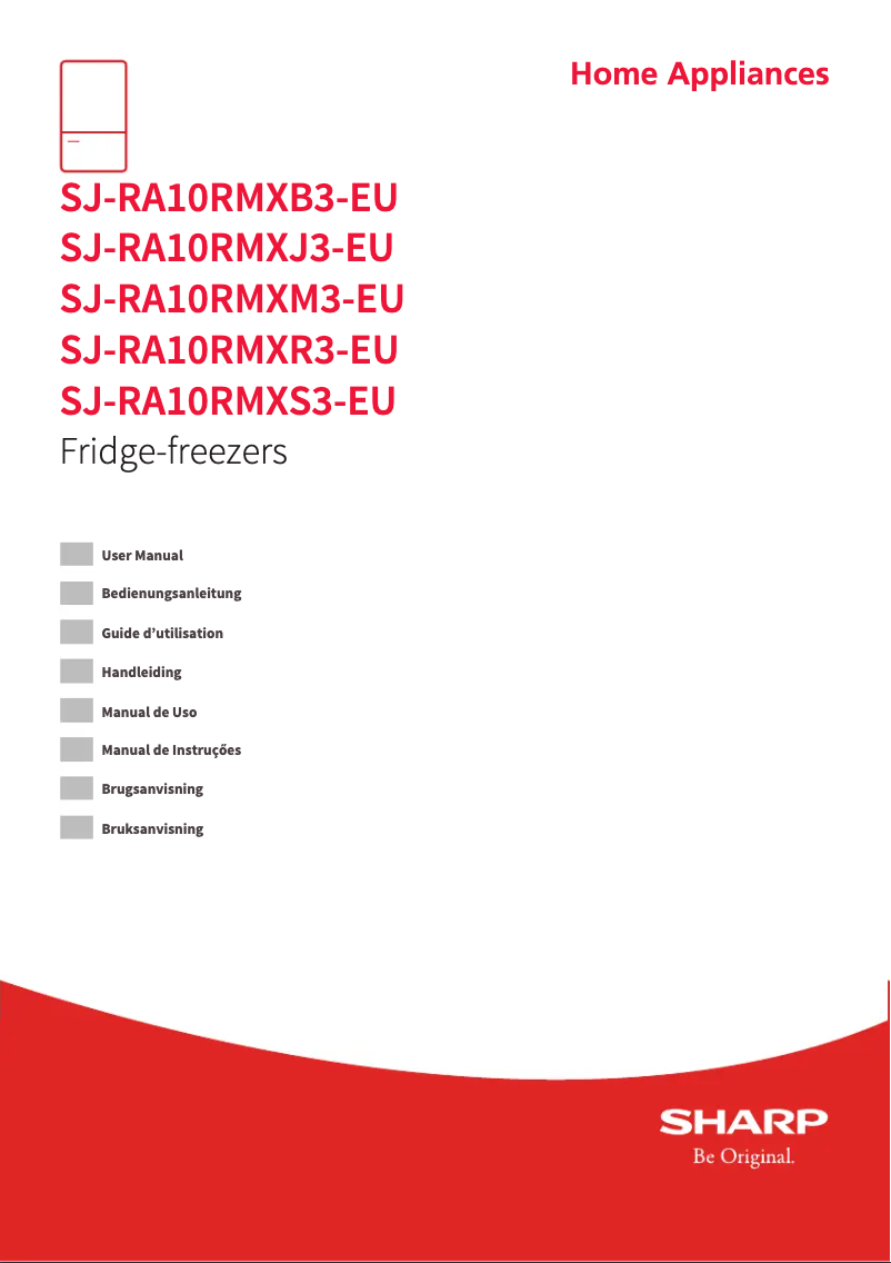Page 1 de la notice Manuel utilisateur Sharp SJ-RA10RMXB3-EU