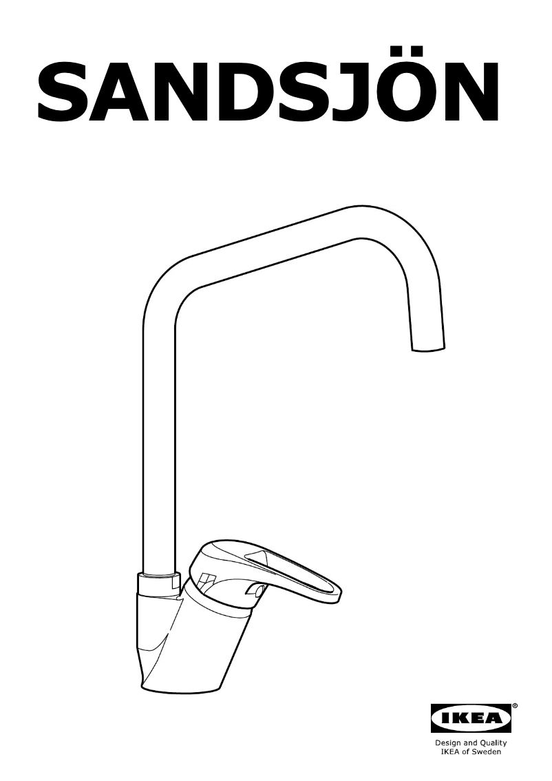 Page 1 de la notice Manuel utilisateur Ikea SANDSJON