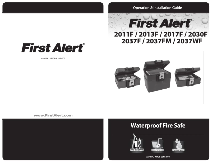 Page n°1 - Manuel utilisateur First Alert 2013F