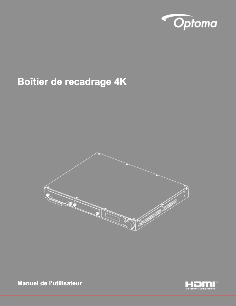 Page 1 de la notice Manuel utilisateur Optoma CS200T