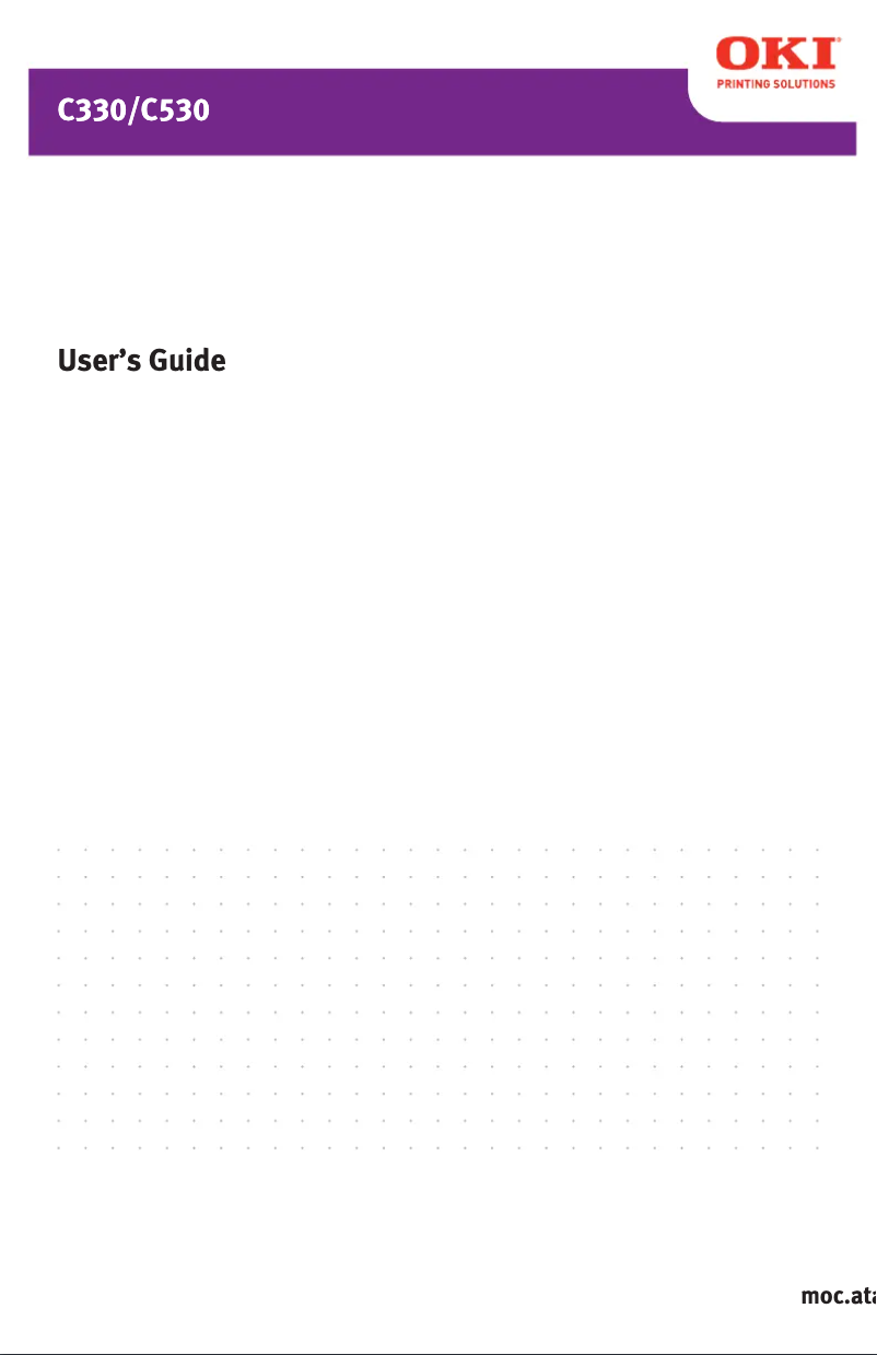 Page n°1 - Manuel utilisateur OKI C530dn