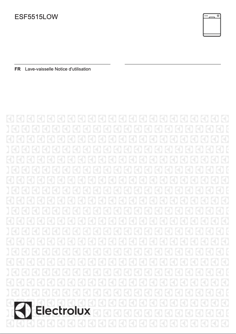 Image de la première page du manuel de l'appareil ESF5515LOW