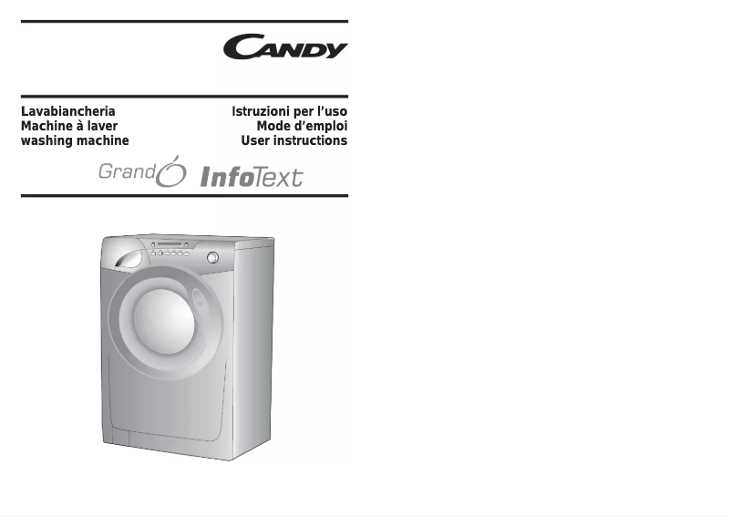Page n°1 - Manuel utilisateur Candy GO 616 txt
