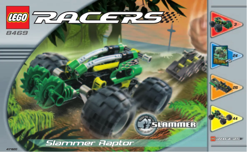 Page n°1 - Manuel utilisateur Lego Slammer Raptor