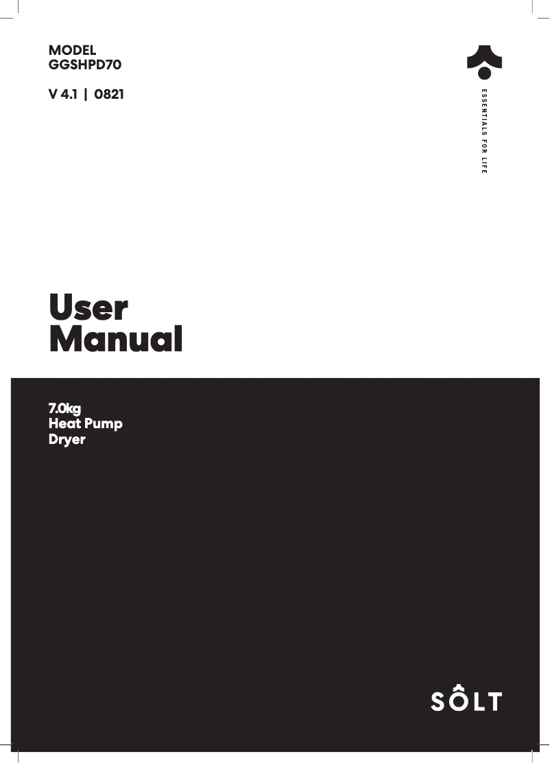 Page n°1 - Manuel utilisateur Sôlt GGSHPD70