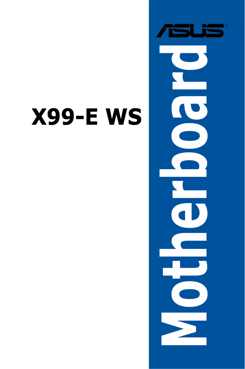 Page 1 de la notice Manuel utilisateur Asus X99-E WS