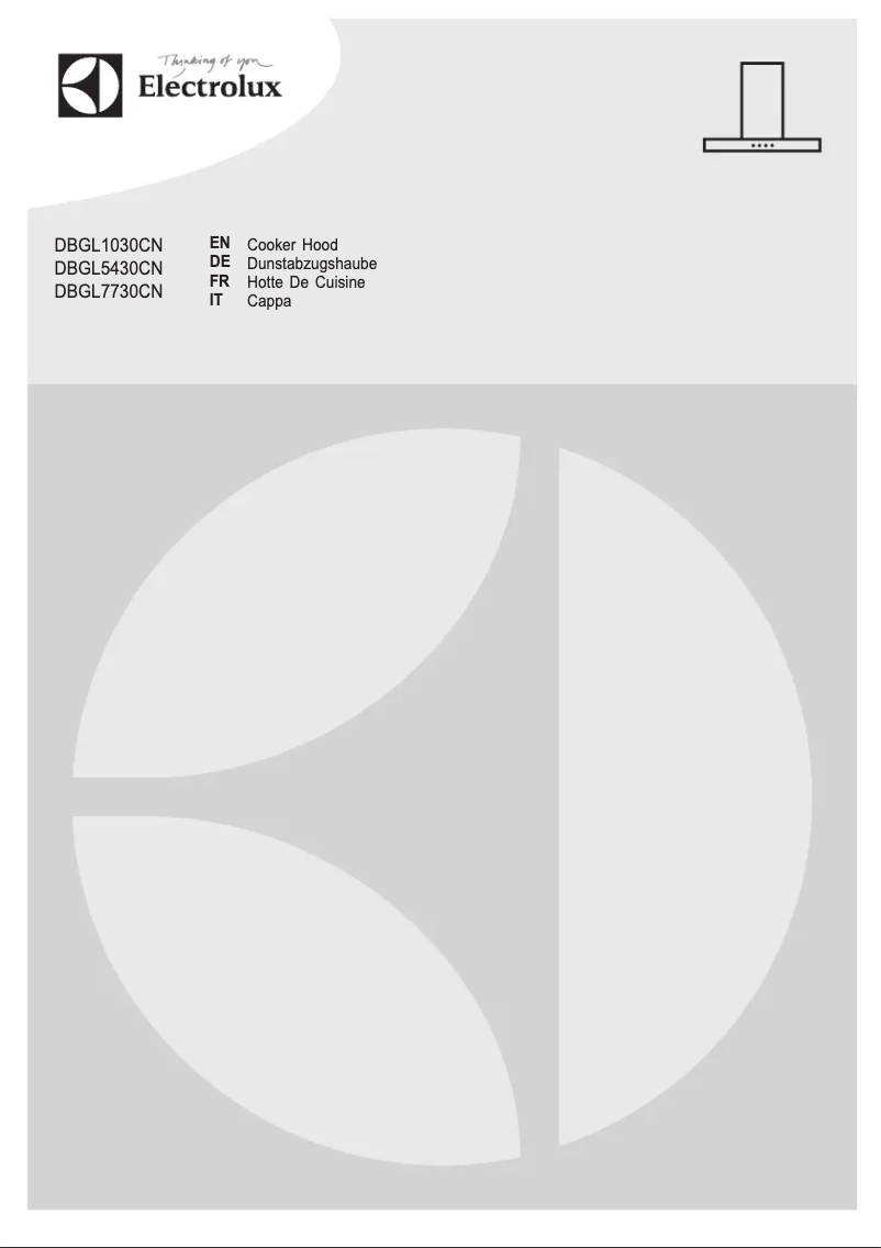 Page 1 de la notice Manuel utilisateur Electrolux DBGL1030CN