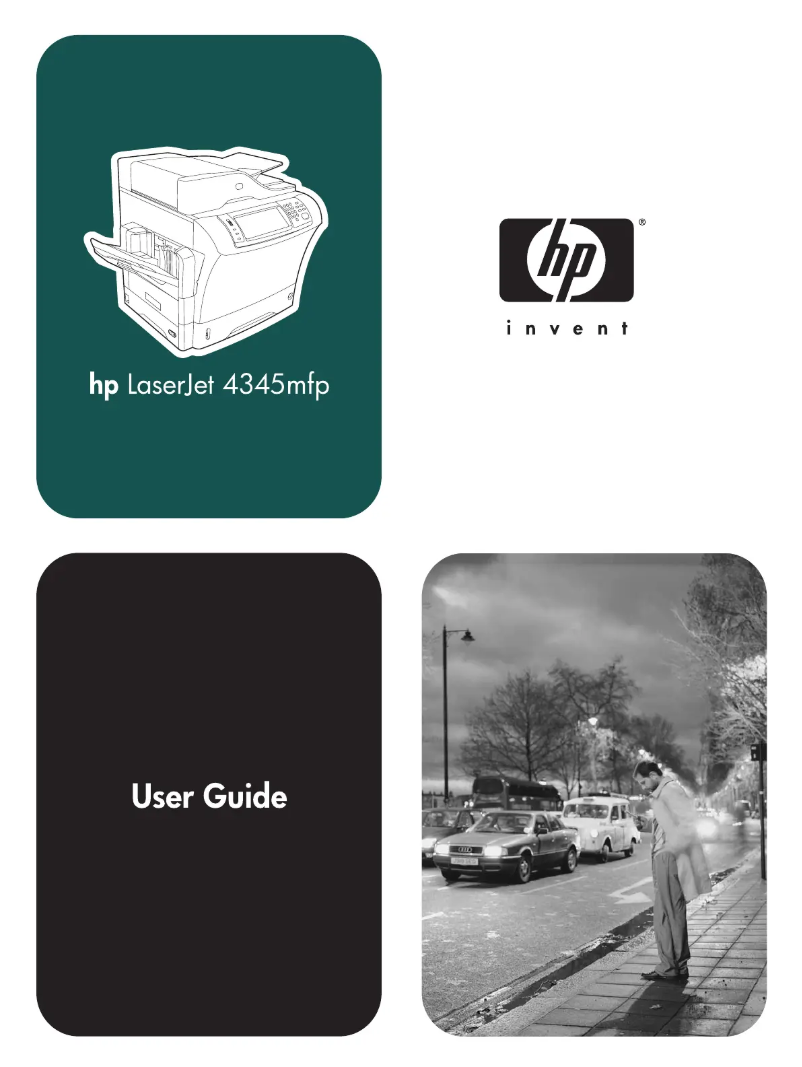 Image de la première page du manuel de l'appareil LaserJet 4345mfp