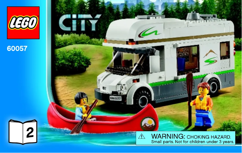 Page 1 de la notice Consignes visuelles Lego City 60057