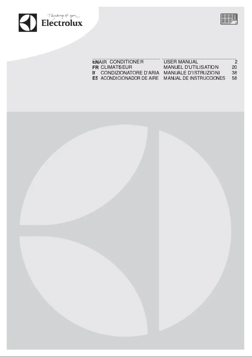 Page 1 de la notice Manuel utilisateur Electrolux EXP08CN1W6