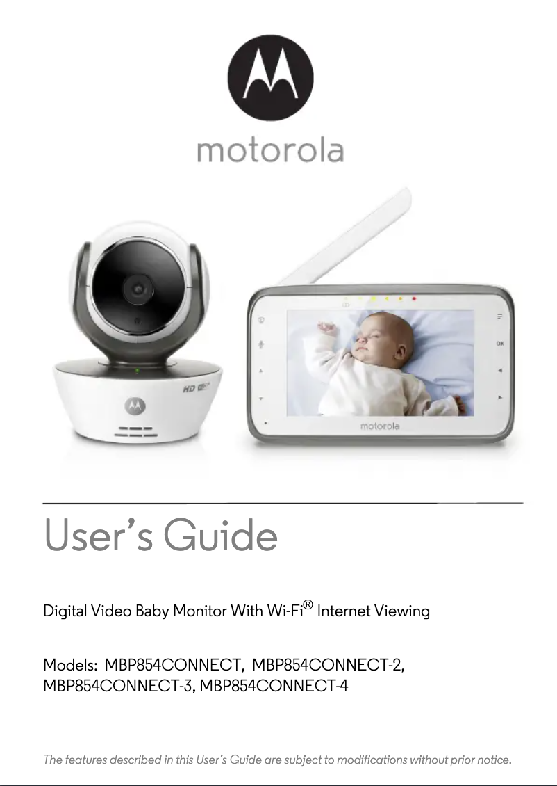 Page 1 de la notice Manuel utilisateur Motorola MBP854CONNECT