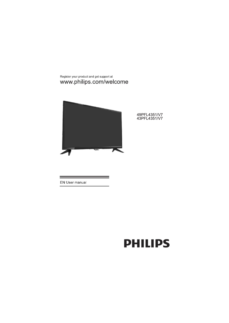 Page 1 de la notice Manuel utilisateur Philips 4000 series 49PFL4351