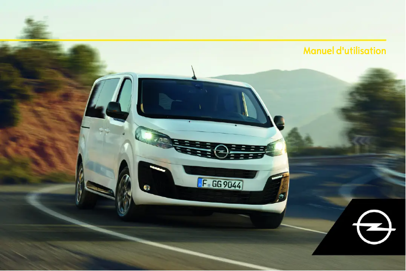 Image de la première page du manuel de l'appareil Vivaro (2020)