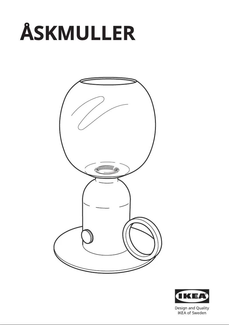 Image de la première page du manuel de l'appareil ÅSKMULLER 605.762.35