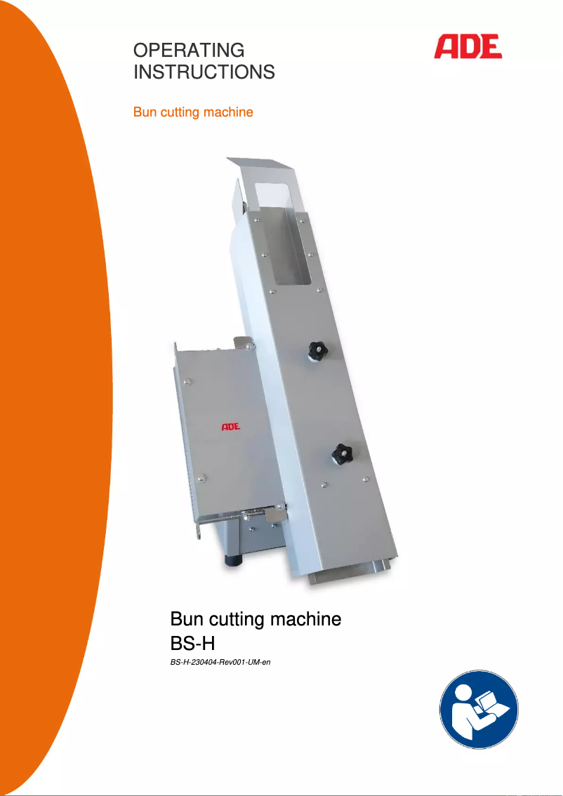 Page n°1 - Manuel utilisateur ADE BS-H