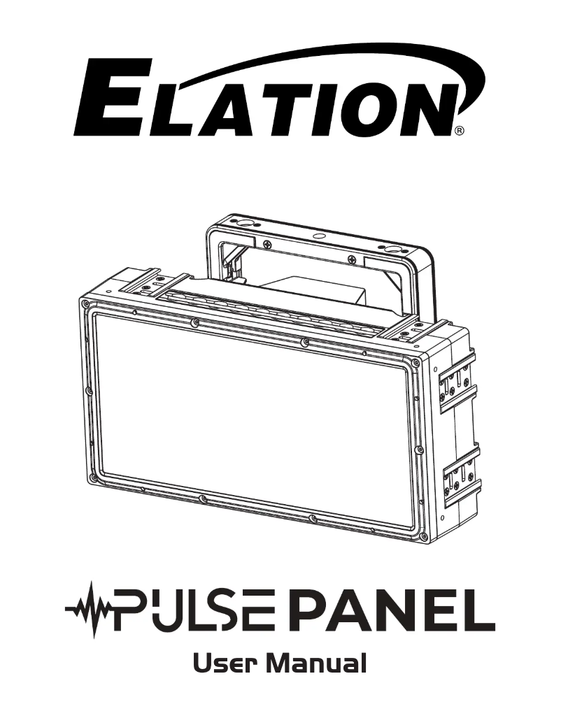 Page 1 de la notice Manuel utilisateur Elation PULSE PANEL