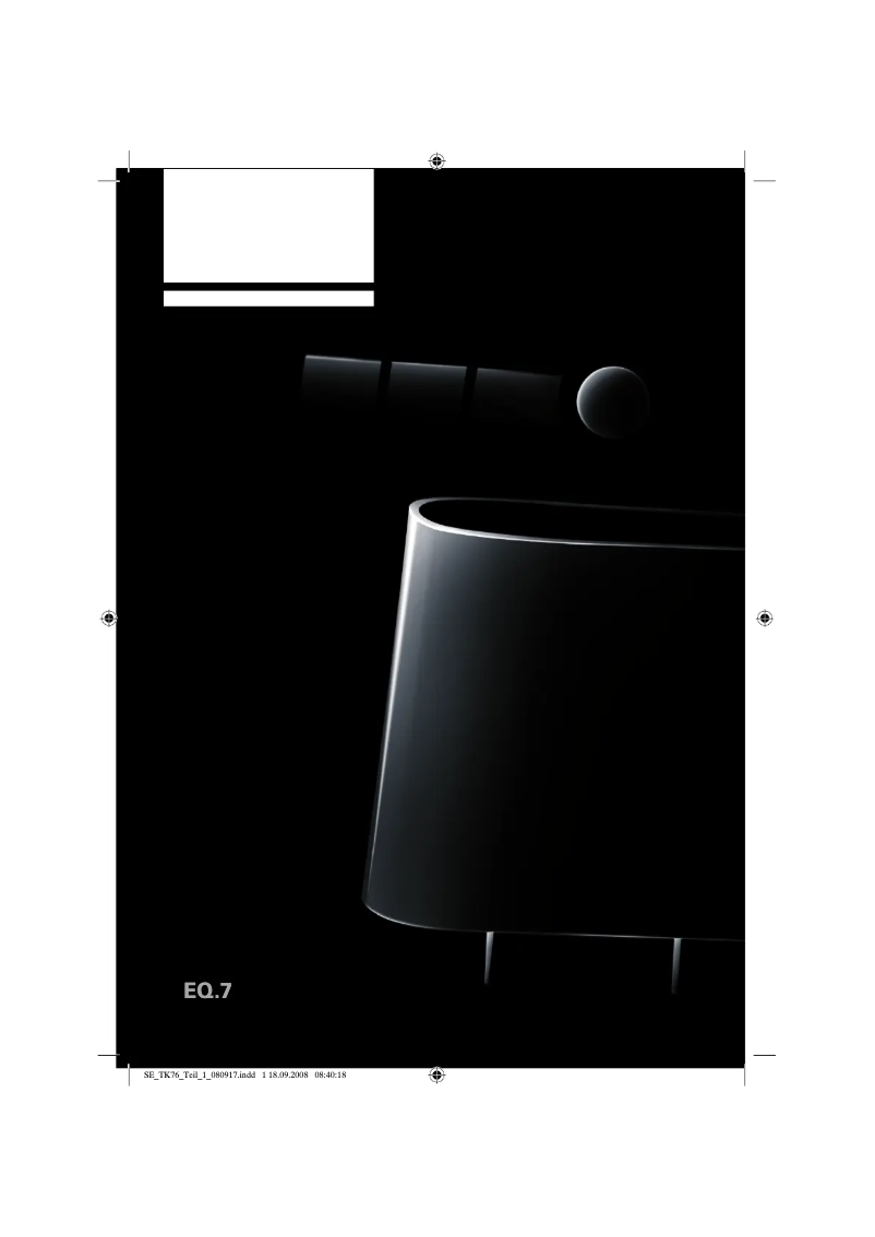 Image de la première page du manuel de l'appareil TK76009