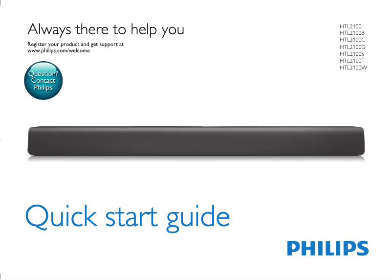 Image de la première page du manuel de l'appareil HTL2100B