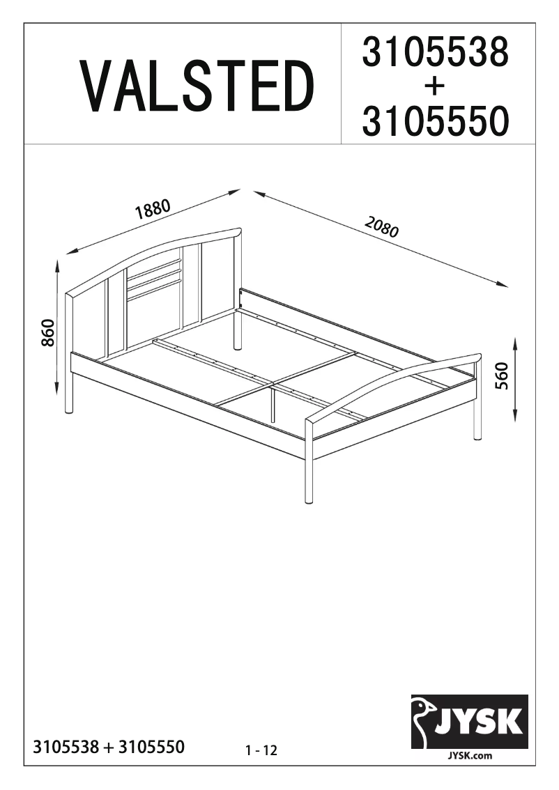 Imagen de la primera página del manual del dispositivo Valsted (180x200)