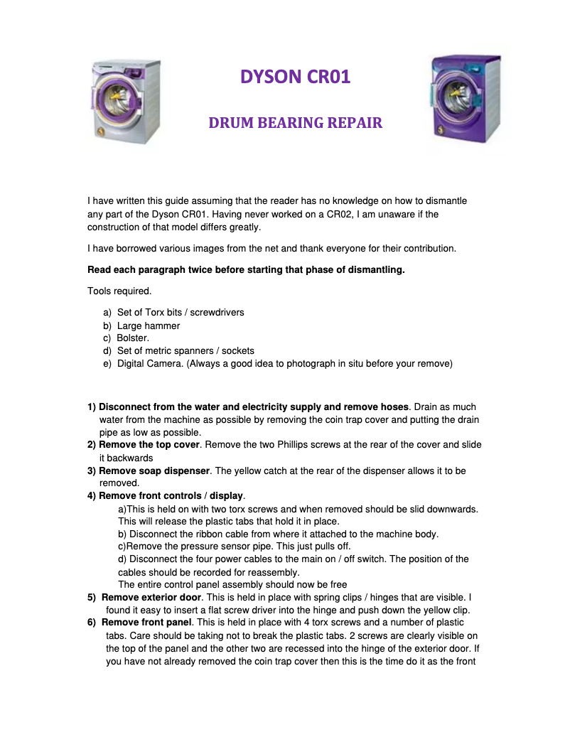 Página 1 del manual Manual de usuario Dyson CR01 Flowcheck