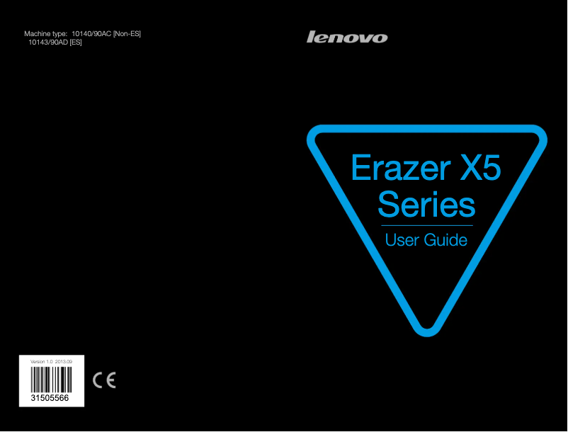 Image de la première page du manuel de l'appareil Erazer X510