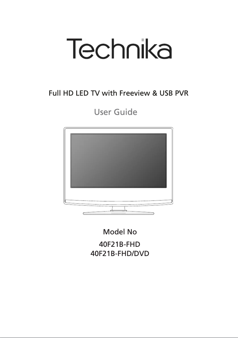 Imagen de la primera página del manual del dispositivo 40F21B-FHD