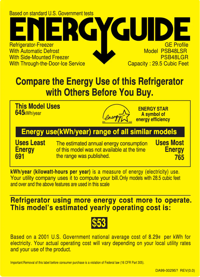 Image de la première page du manuel de l'appareil PSB48LSRBV