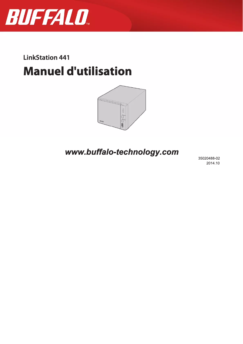 Página 1 del manual Manual de usuario Buffalo LinkStation 441D